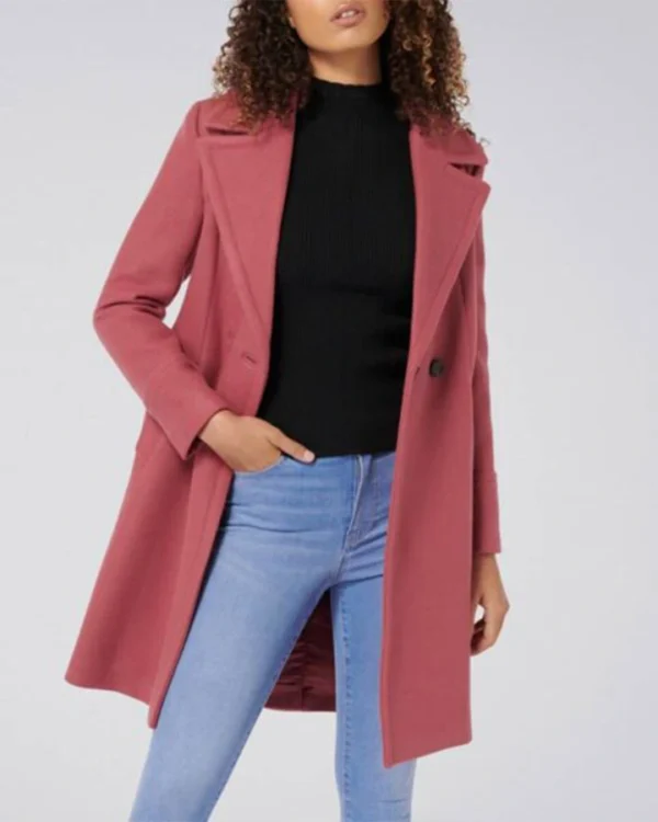 Riverdale S04 Betty Cooper Copper Rust Color Coat