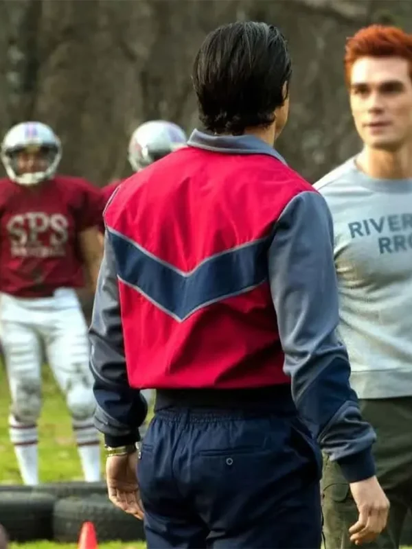 Riverdale S05 Reggie Mantle Red and Blue Jacket