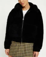 Riverdale S05 Toni Topaz Black Shearling Jacket