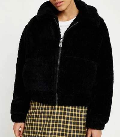 Riverdale S05 Toni Topaz Black Shearling Jacket