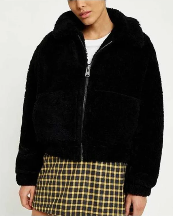 Riverdale S05 Toni Topaz Black Shearling Jacket