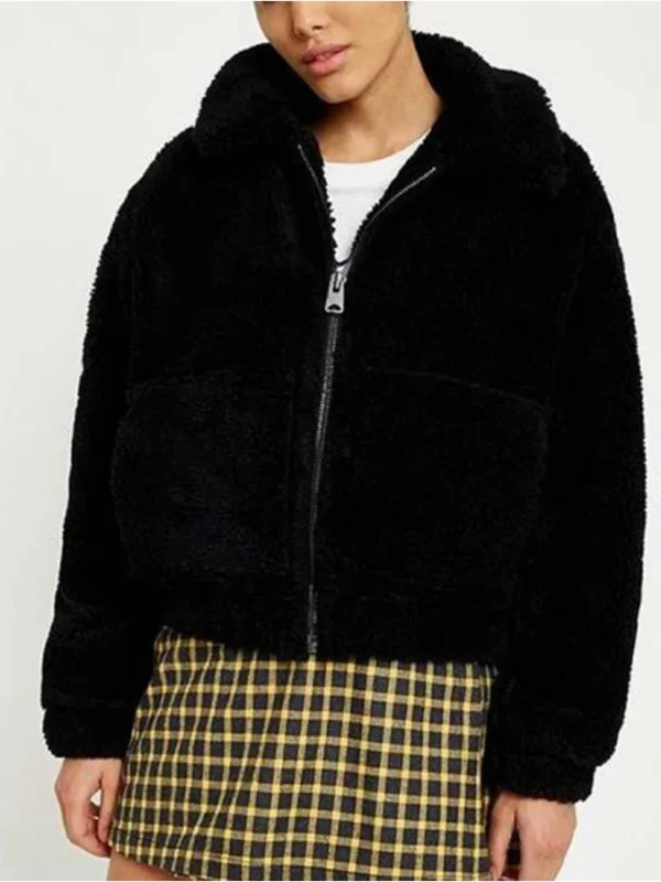 Riverdale S05 Toni Topaz Black Shearling Jacket