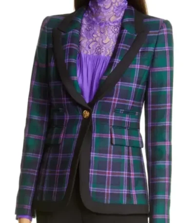 Riverdale S05 Veronica Lodge Tartan Plaid Blazer