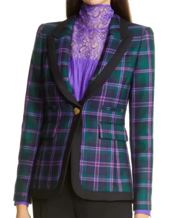 Riverdale S05 Veronica Lodge Tartan Plaid Blazer
