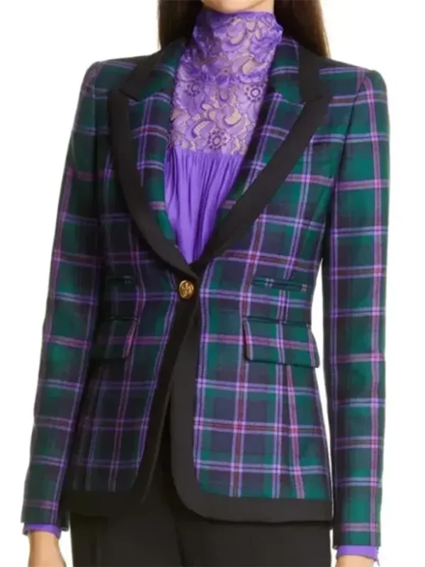 Riverdale S05 Veronica Lodge Tartan Plaid Blazer