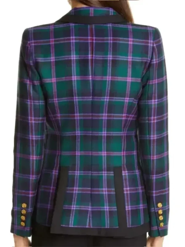 Riverdale S05 Veronica Lodge Tartan Plaid Blazer