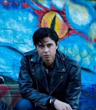 Riverdale Sweet Pea Black Biker Leather Jacket