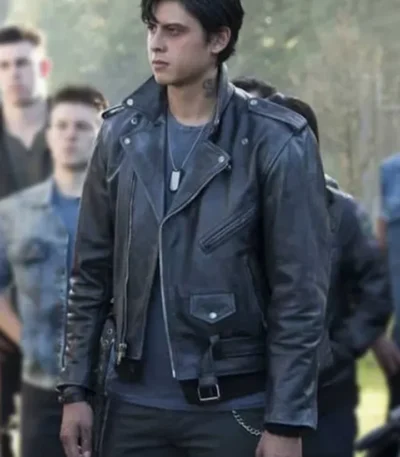 Riverdale Sweet Pea Black Biker Leather Jacket