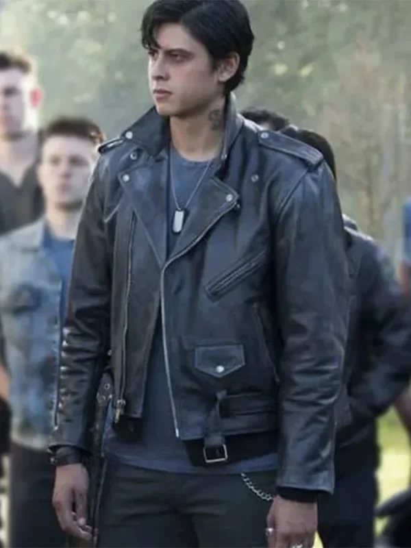 Riverdale Sweet Pea Black Biker Leather Jacket