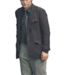 Robert Pattinson Tenet Black Cotton Coat