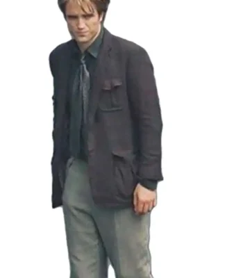 Robert Pattinson Tenet Black Cotton Coat