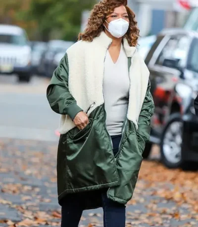 The Equalizer Queen Latifah Shearling Coat