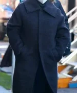 Robyn McCall The Equalizer Shirt Style Collar Black Coat
