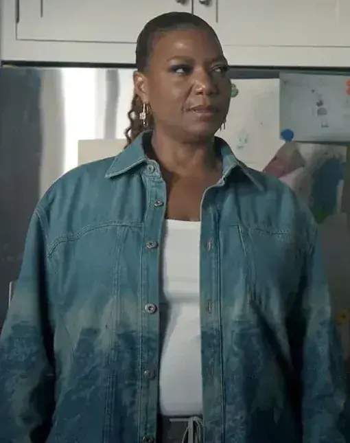 Robyn Mccall The Equalizer S03 Printed Denim Jacket Robyn Mccall The Equalizer S03 Printed Denim Jacket