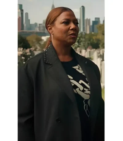 Robyn Mccall The Equalizer S03 Stud Collar Trench Coat
