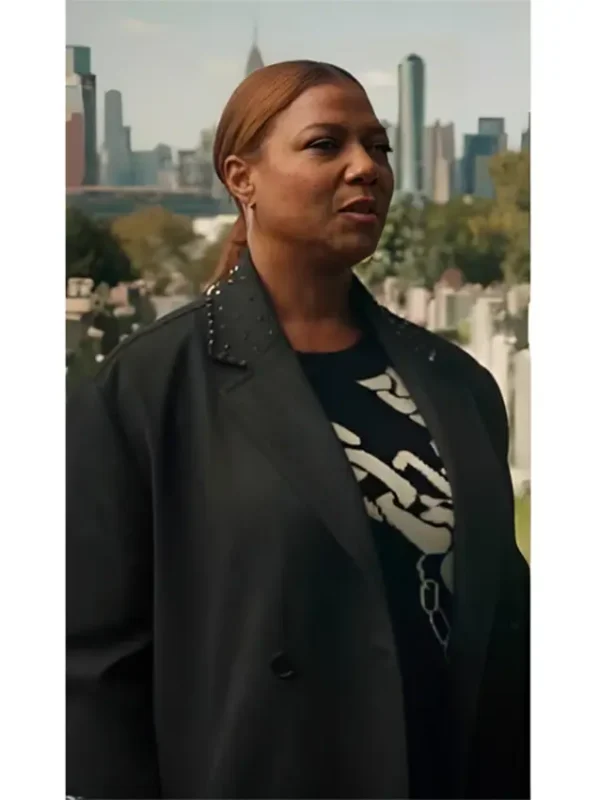 Robyn Mccall The Equalizer S03 Stud Collar Trench Coat