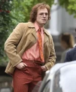 Rocketman Taron Egerton Beige Coat