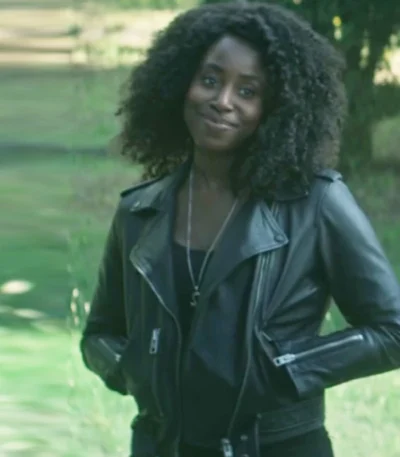 Rose Walker The Sandman S02 Black Leather Jacket