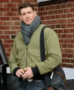 Round And Round 2023 Bryan Greenberg Green Bomber Jacket