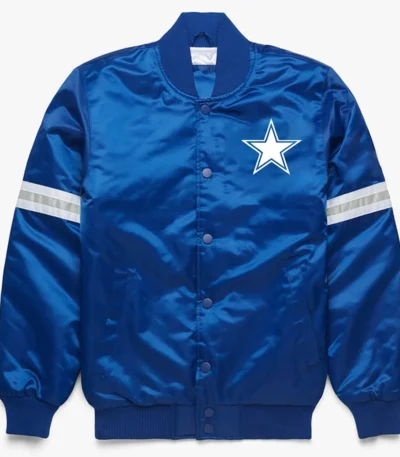 Royal Dallas Cowboys Satin Jacket