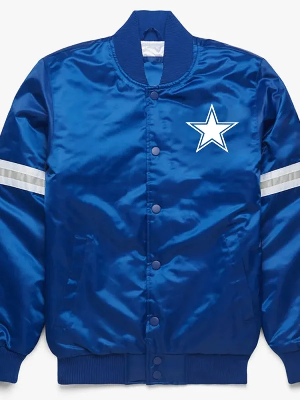 Royal Dallas Cowboys Satin Jacket