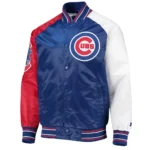 Royal-Red Chicago Cubs Reliever Varsity Satin Jacket