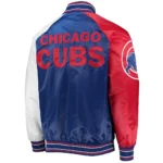 Royal-Red Chicago Cubs Reliever Varsity Satin Jacket