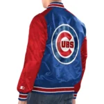 Royal-Red Chicago Cubs Renegade Varsity Satin Jacket