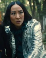 Russian Doll S02 Maxine Silver Leather Jacket