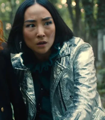 Russian Doll S02 Maxine Silver Leather Jacket
