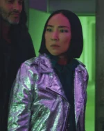 Russian Doll S02 Maxine Silver Leather Jacket