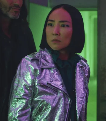 Russian Doll S02 Maxine Silver Leather Jacket