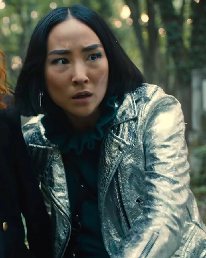 Russian Doll S02 Maxine Silver Leather Jacket Russian Doll S02 Maxine Silver Leather Jacket