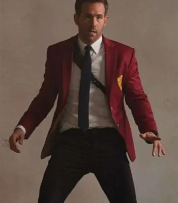 Ryan Reynolds Red Notice Nolan Booth Red Blazer