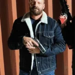 Ryan Robbins Sniper Rogue Mission Blue Shearling Jacket