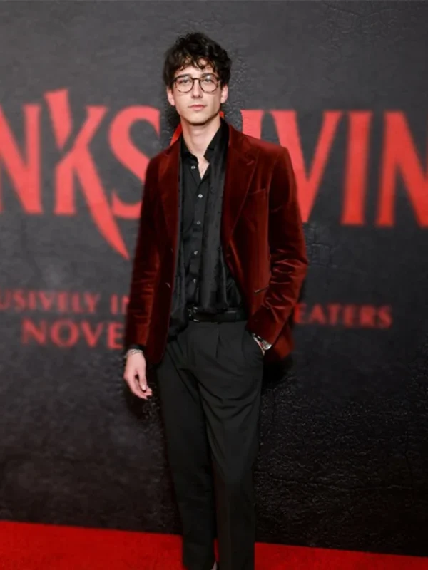 Ryan Thanksgiving 2023 Maroon Blazer