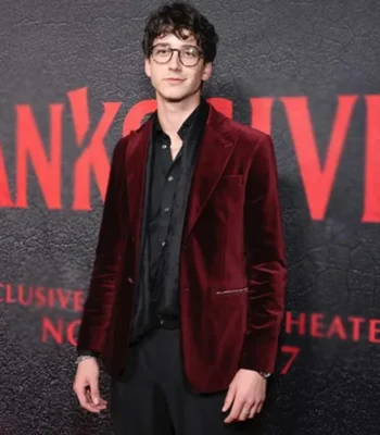 Ryan Thanksgiving 2023 Maroon Blazer