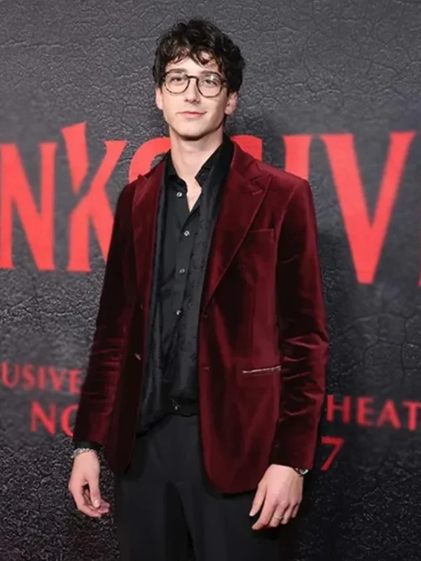 Ryan Thanksgiving 2023 Maroon Blazer