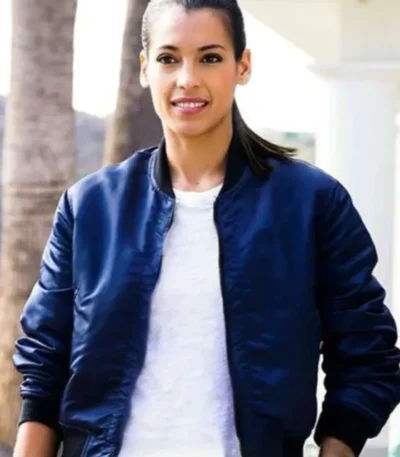 S.W.A.T. S02 Stephanie Sigman Blue Bomber Jacket