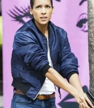 S.W.A.T. S02 Stephanie Sigman Blue Bomber Jacket