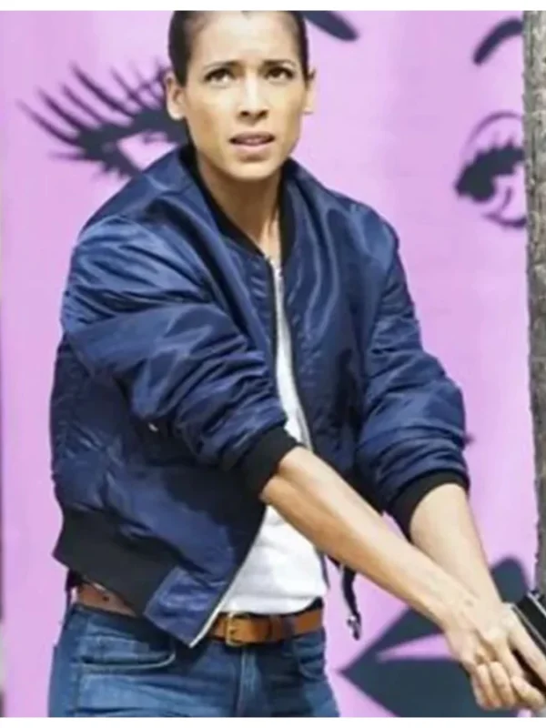 S.W.A.T. S02 Stephanie Sigman Blue Bomber Jacket