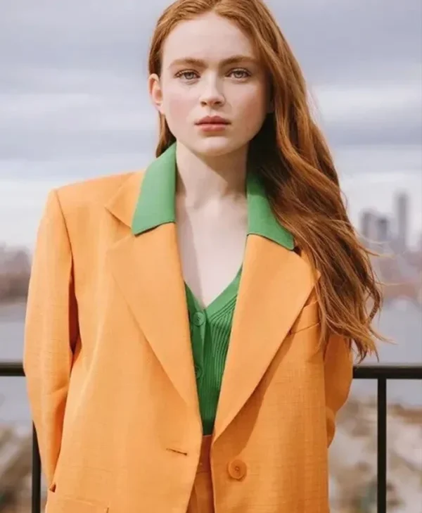 Sadie Sink Orange Blazer Jacket