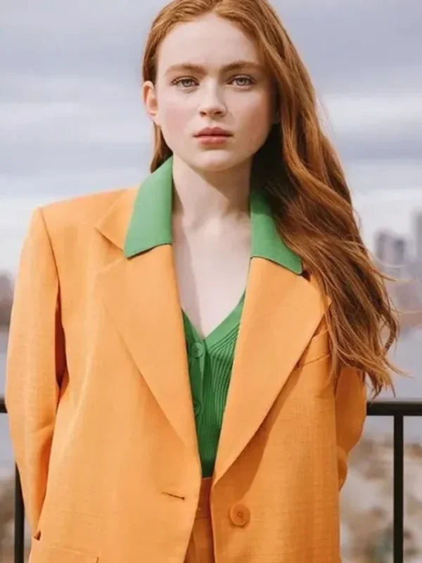Sadie Sink Orange Blazer Jacket