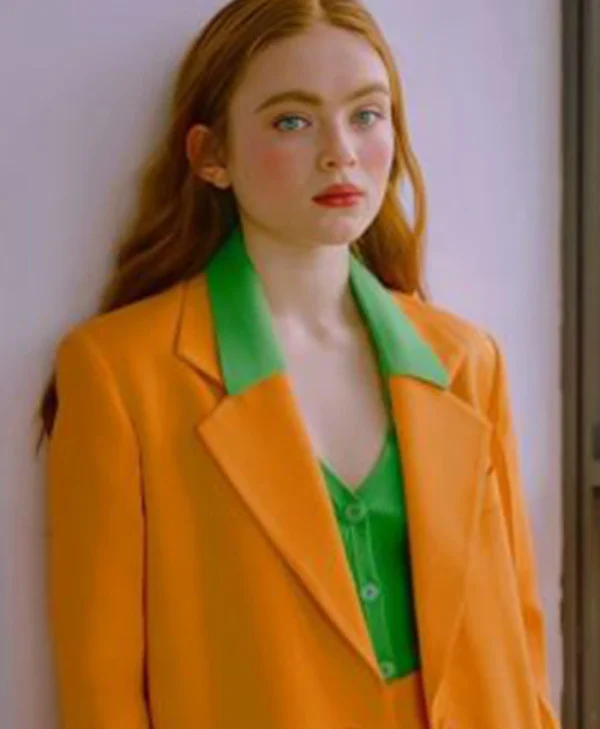 Sadie Sink Orange Blazer Jacket