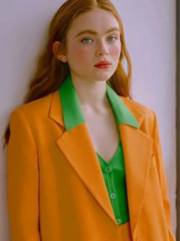 Sadie Sink Orange Blazer Jacket