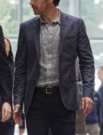 Salvation Santiago Cabrera Dark Grey Blazer Coat