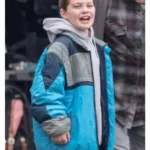 Samaritan Sam Cleary Blue Puffer Bomber Jacket