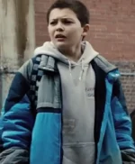 Samaritan Sam Cleary Blue Puffer Bomber Jacket