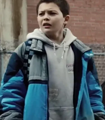 Samaritan Sam Cleary Blue Puffer Bomber Jacket