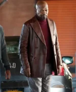 Samuel Jackson John Shaft 2019 Brown Leather Blazer Coat